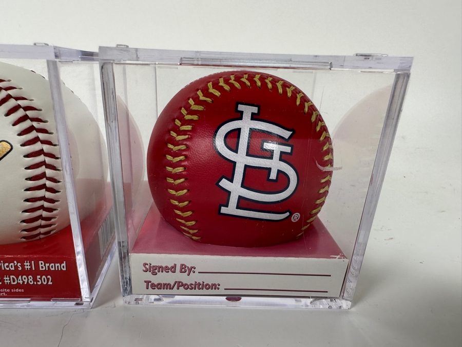 Three St Louis Cardinals MLB Baseballs Unsigned [Photo 10]