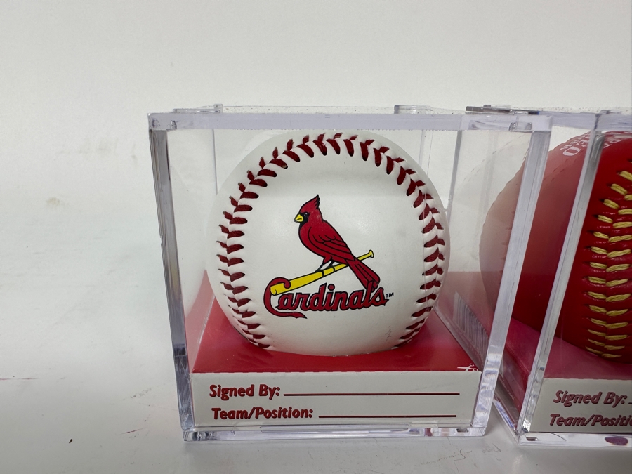 Three St Louis Cardinals MLB Baseballs Unsigned [Photo 12]