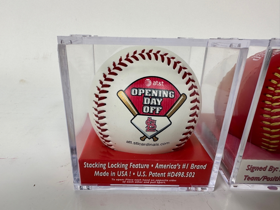 Three St Louis Cardinals MLB Baseballs Unsigned [Photo 11]