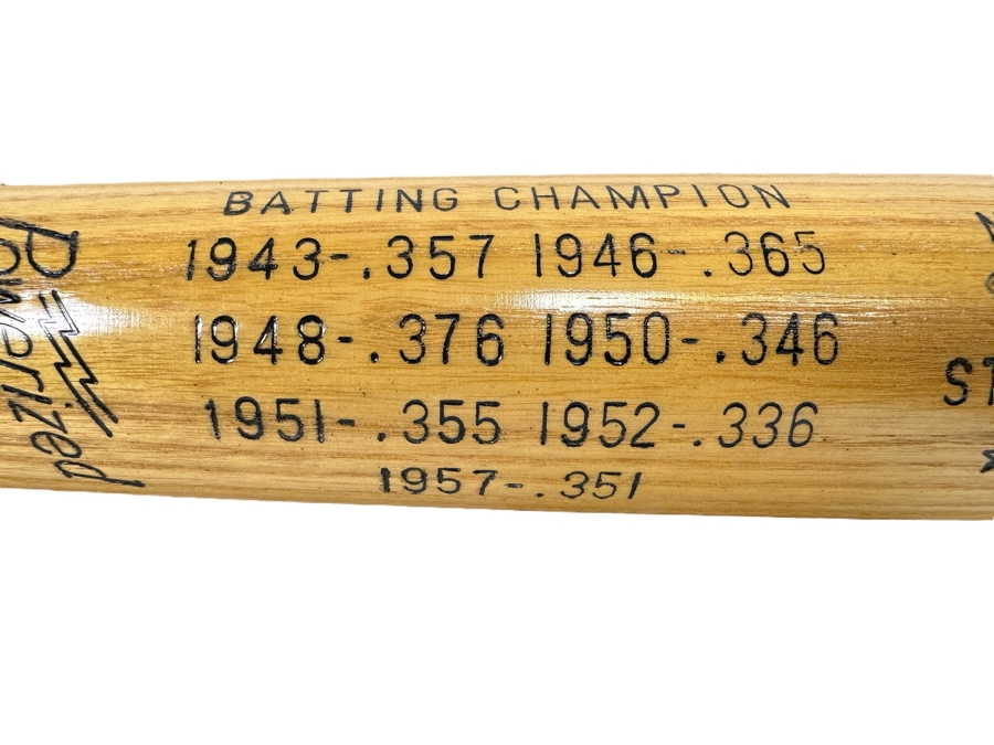Autographed Stan Musial (Hall Of Famer) Limited Edition 1969 Hall Of Fame Bat Numbered 3426 Of 3630 St Louis Cardinals MLB With Wall Display Stand 36W X 6H [Photo 5]