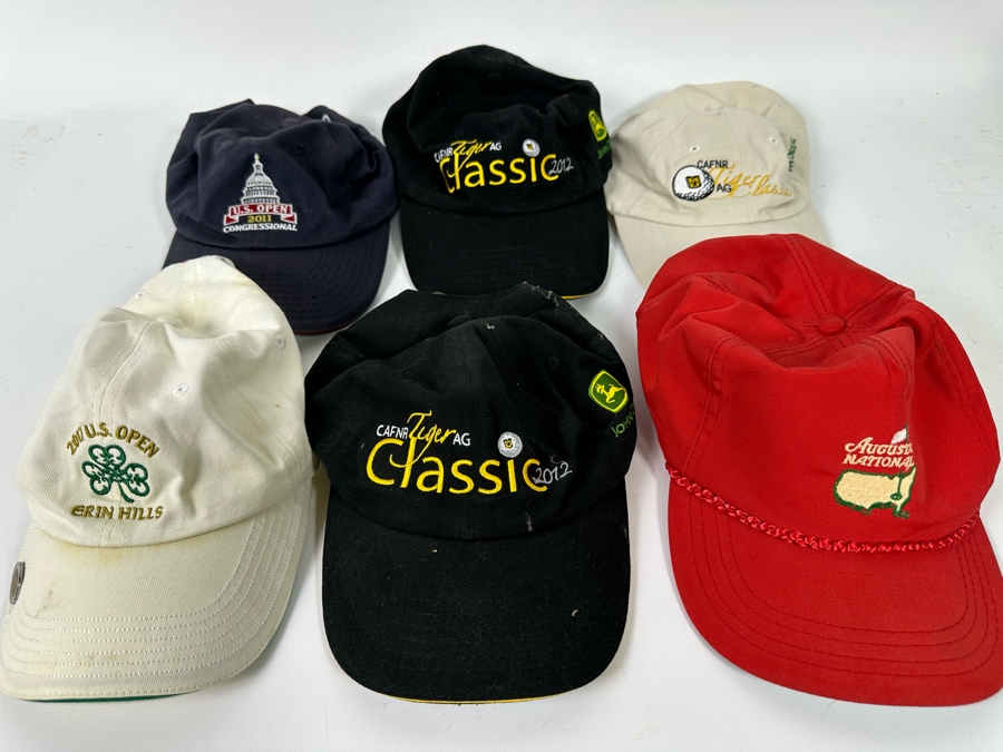 Six Golf Tournament Baseball Caps Hats [Photo 3]