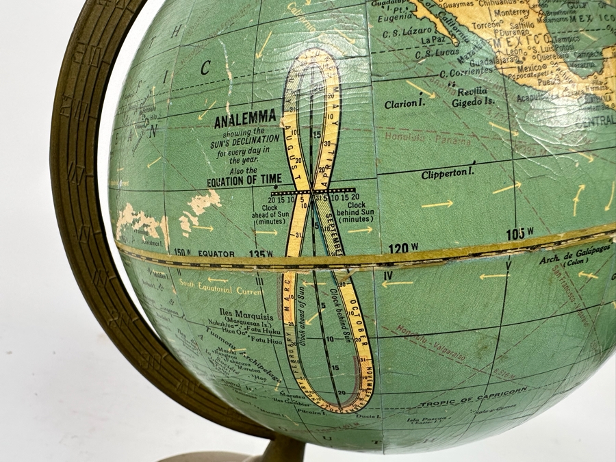 Vintage 8' Terrestrial Desk Globe [Photo 4]