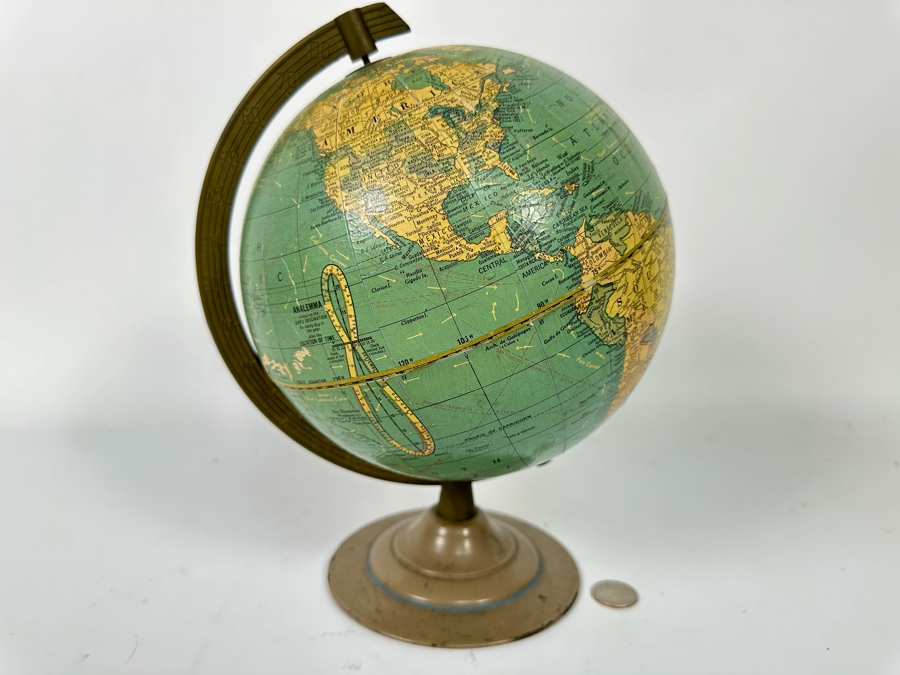 Vintage 8' Terrestrial Desk Globe [Photo 2]