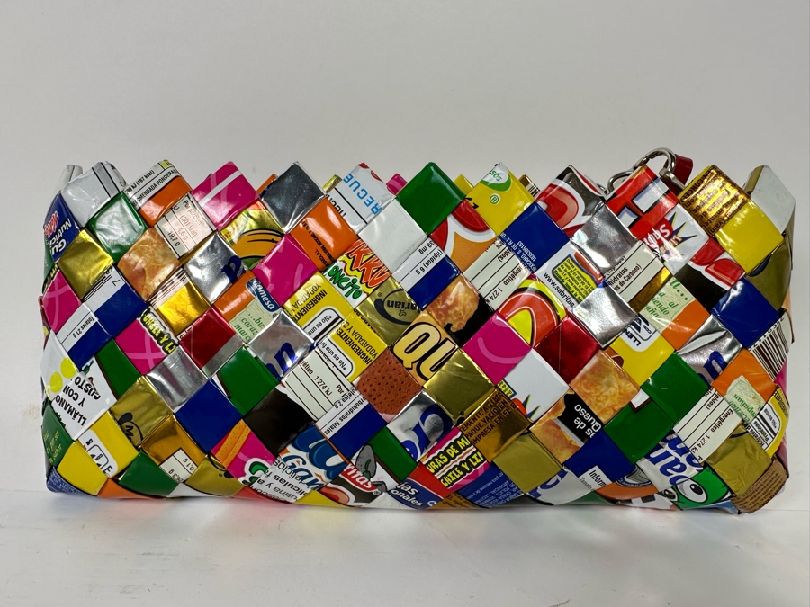 Nahui Ollin Candy Wrapper Clutch Handbag 10W X 4.5H [Photo 3]