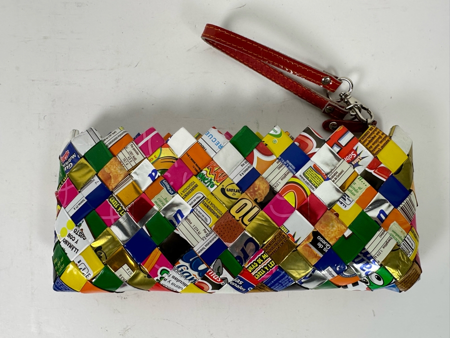 Nahui Ollin Candy Wrapper Clutch Handbag 10W X 4.5H [Photo 4]