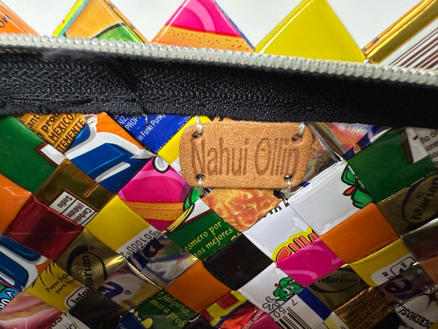 Nahui Ollin Candy Wrapper Clutch Handbag 10W X 4.5H [Photo 10]