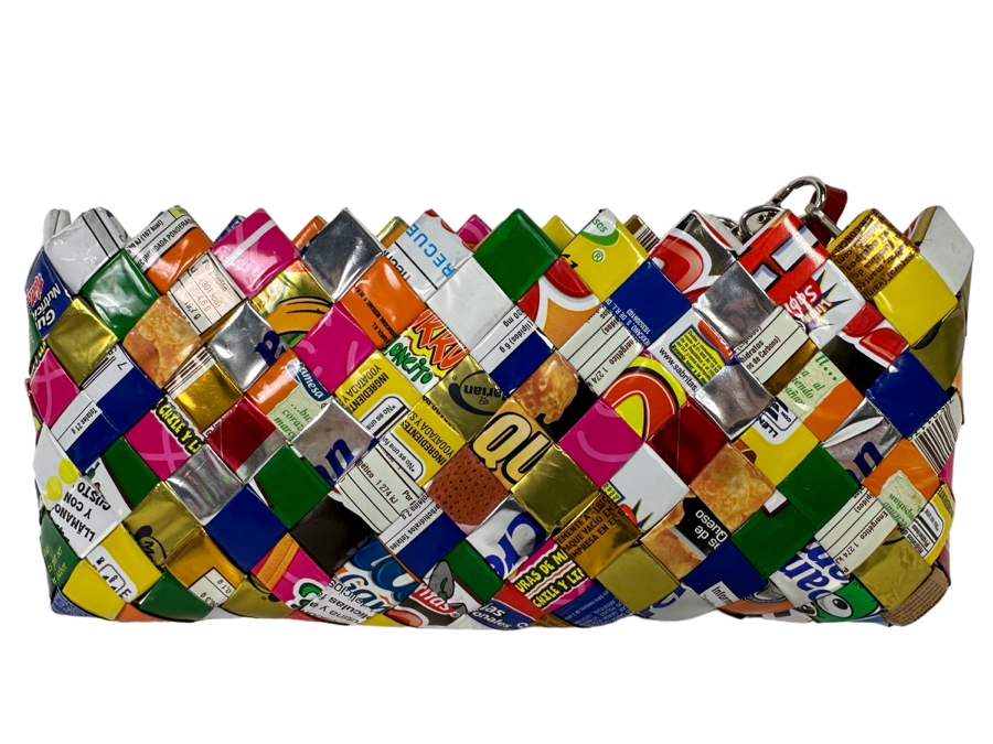 Nahui Ollin Candy Wrapper Clutch Handbag 10W X 4.5H [Photo 1]