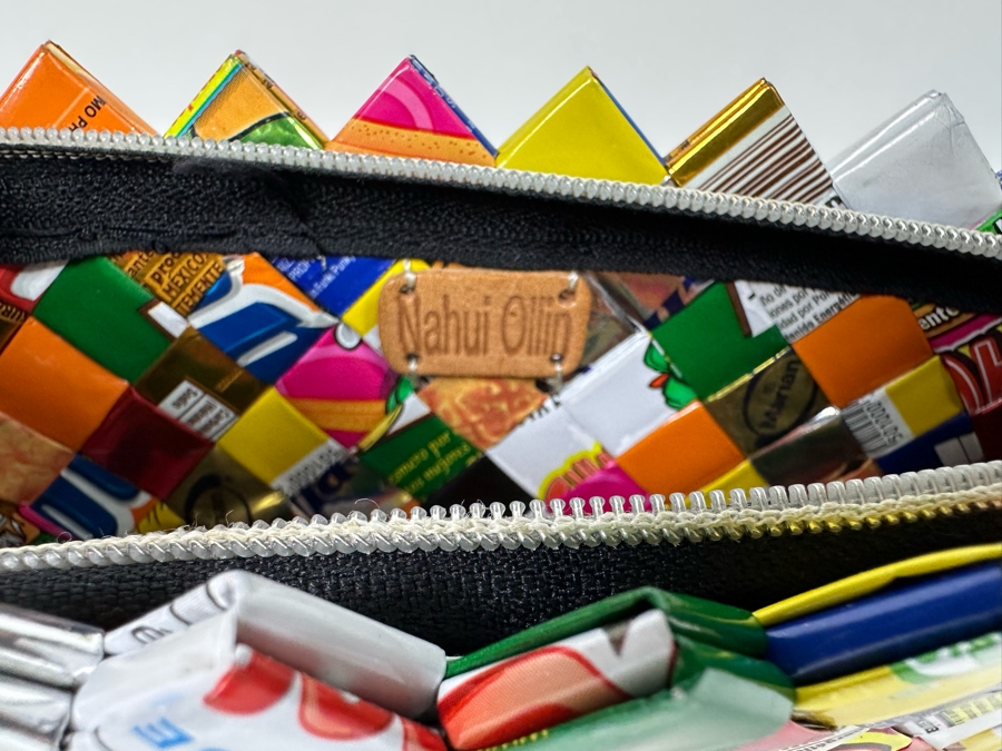 Nahui Ollin Candy Wrapper Clutch Handbag 10W X 4.5H [Photo 9]