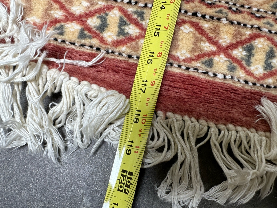 Hand Knotted Wool Persian Runner Rug From Pakistan 31.5W X 118L [Photo 17]