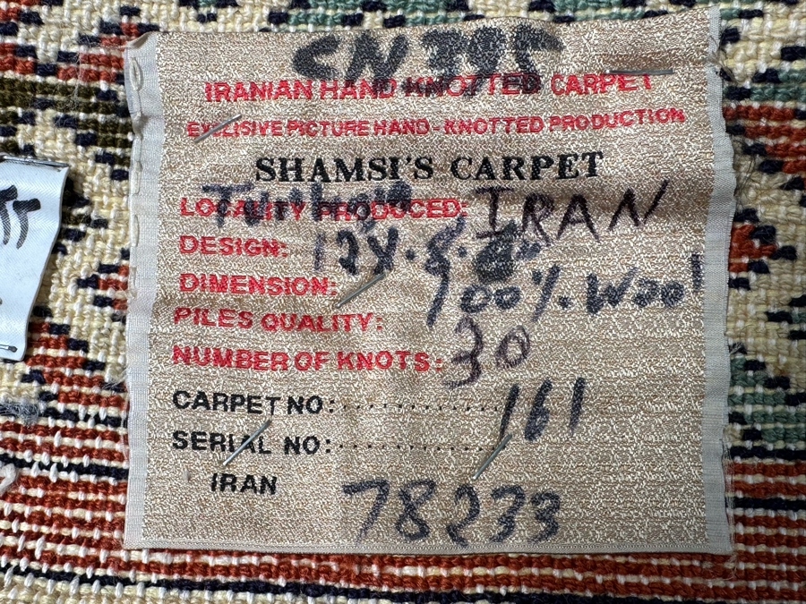 Iranian Hand Knotted Wool Geometric Persian Area Rug 98 X 141 [Photo 17]