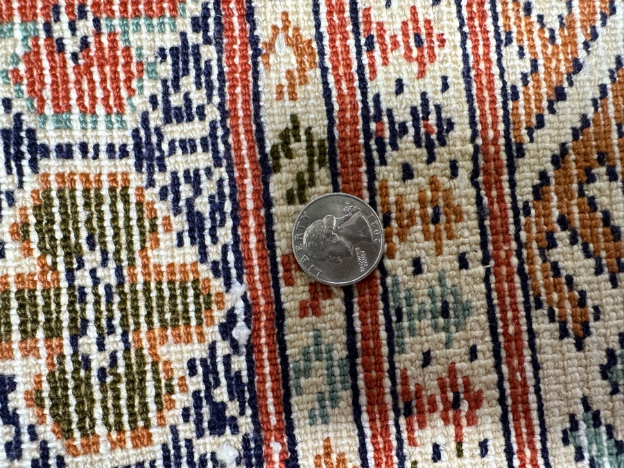 Iranian Hand Knotted Wool Geometric Persian Area Rug 98 X 141 [Photo 14]