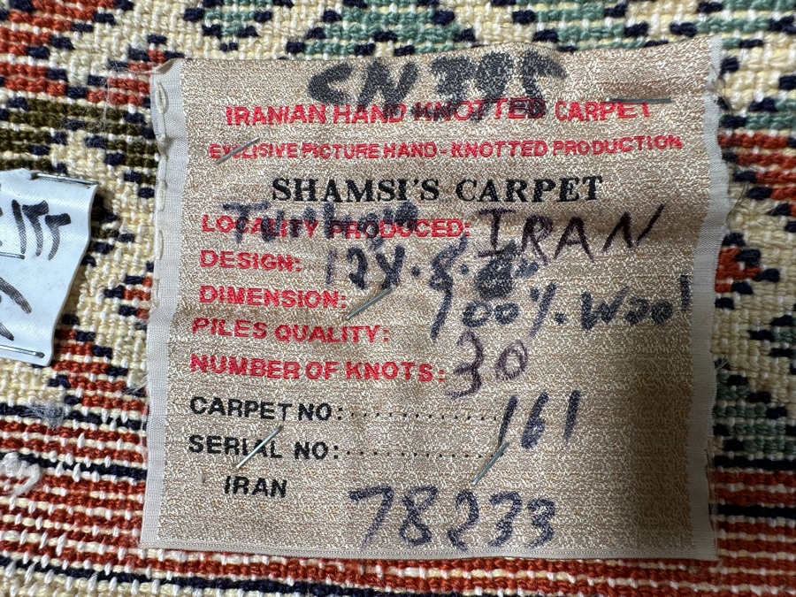 Iranian Hand Knotted Wool Geometric Persian Area Rug 98 X 141 [Photo 16]