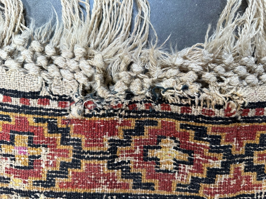 Hand Knotted Wool Persian Rug Geometric 56 X 133 [Photo 21]