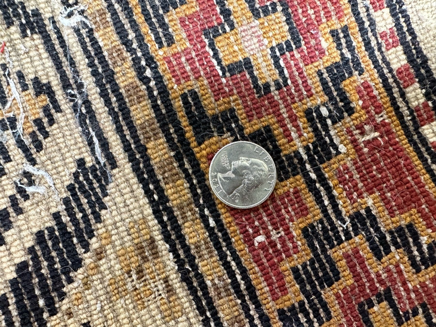 Hand Knotted Wool Persian Rug Geometric 56 X 133 [Photo 19]