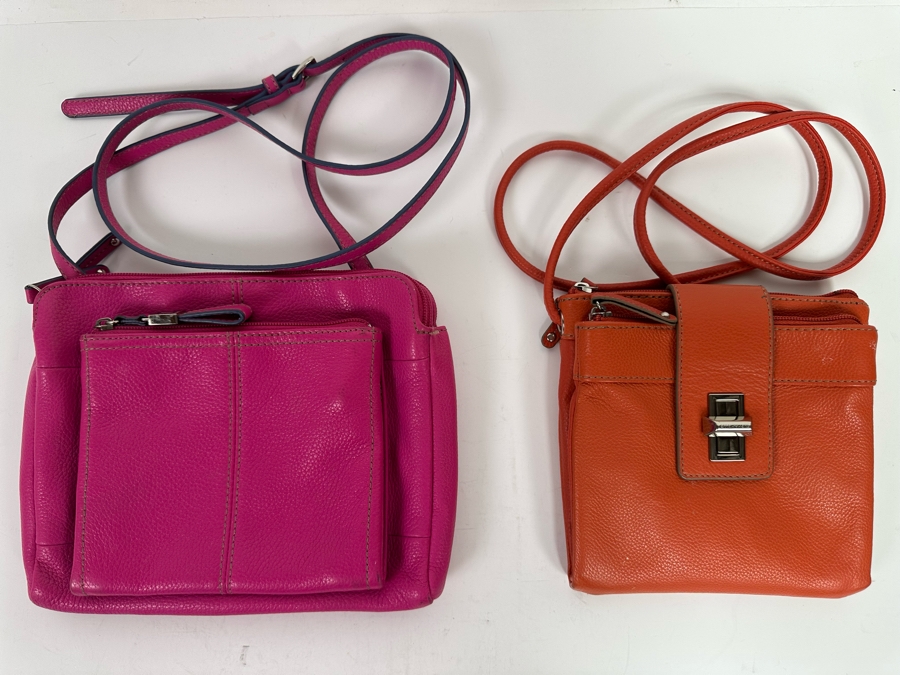 Tignanello | Bags | Tignanello Crossbody Deep Red Leather Multiple Pockets  And Wallet Pocket | Poshmark