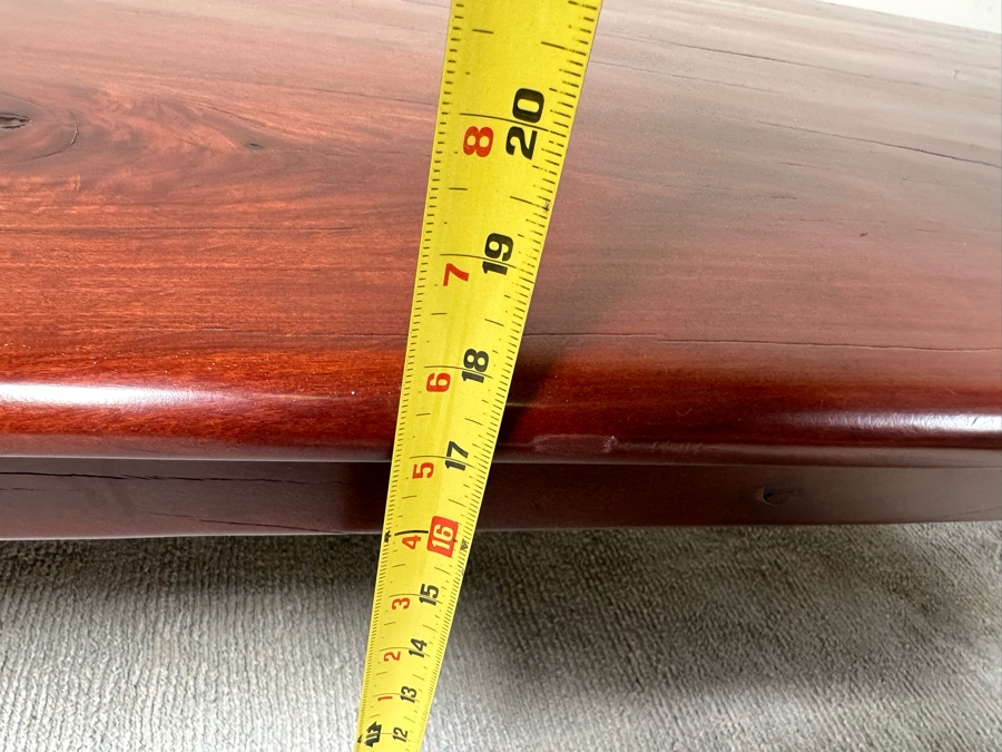 Solid Wooden Plank Coffee Table Very Heavy 71W X 37D X 18H [Photo 14]