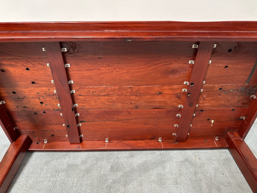 Solid Wooden Plank Coffee Table Very Heavy 71W X 37D X 18H [Photo 13]