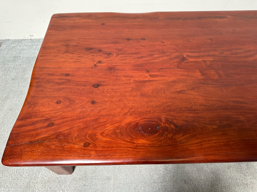 Solid Wooden Plank Coffee Table Very Heavy 71W X 37D X 18H [Photo 6]