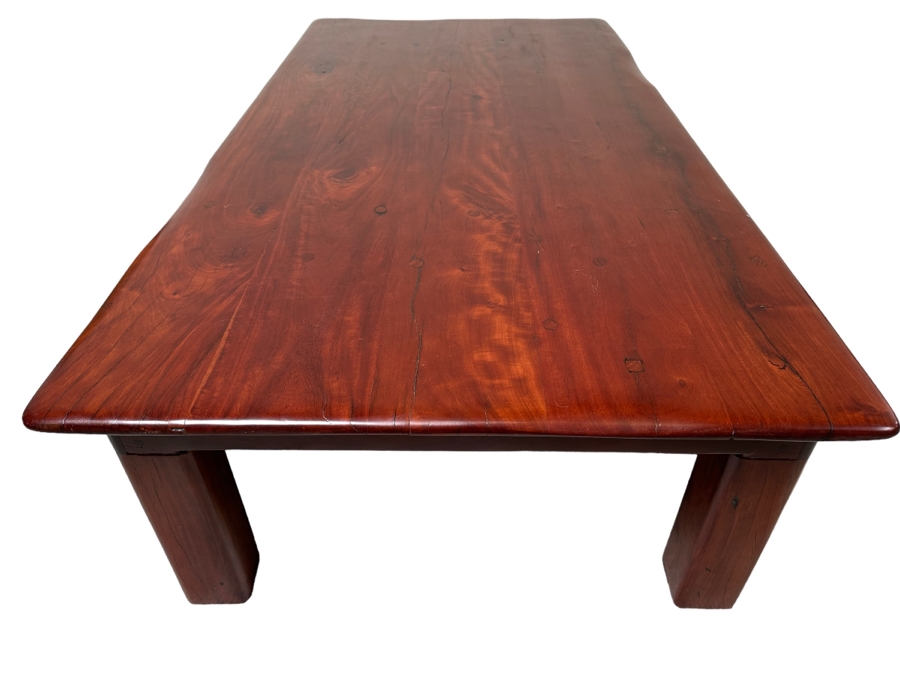 Solid Wooden Plank Coffee Table Very Heavy 71W X 37D X 18H