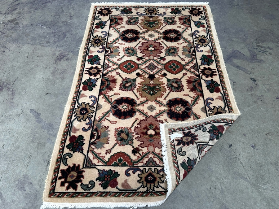 Handmade Wool Area Rug From India 36.5 X 61 [Photo 4]