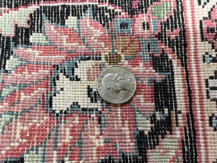 Vintage Wool Hand Knotted Persian Area Rug 47 X 82D [Photo 11]