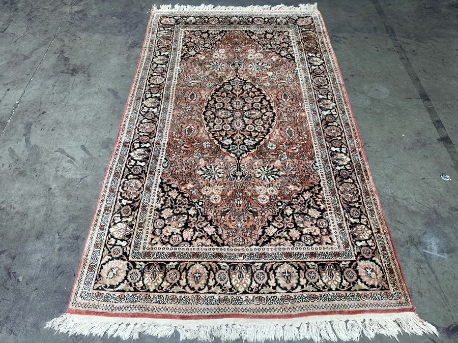 Vintage Wool Hand Knotted Persian Area Rug 47 X 82D [Photo 3]