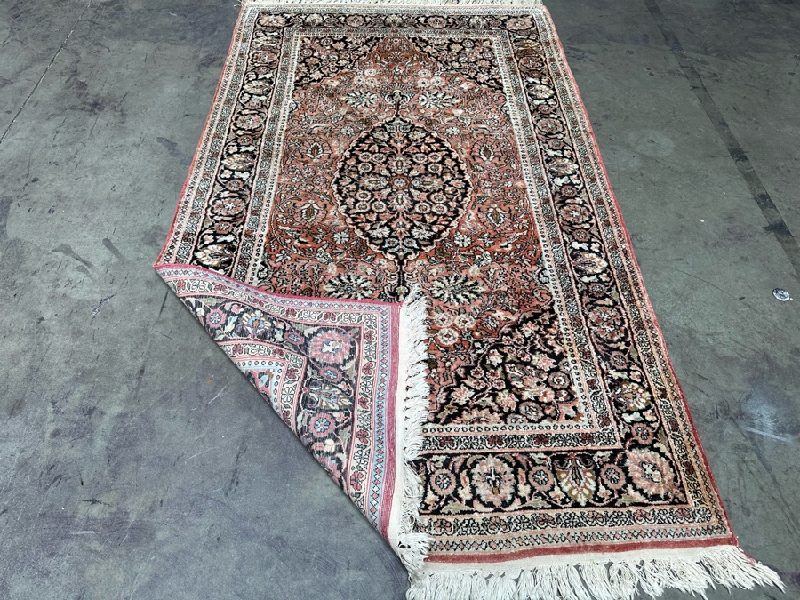 Vintage Wool Hand Knotted Persian Area Rug 47 X 82D [Photo 9]