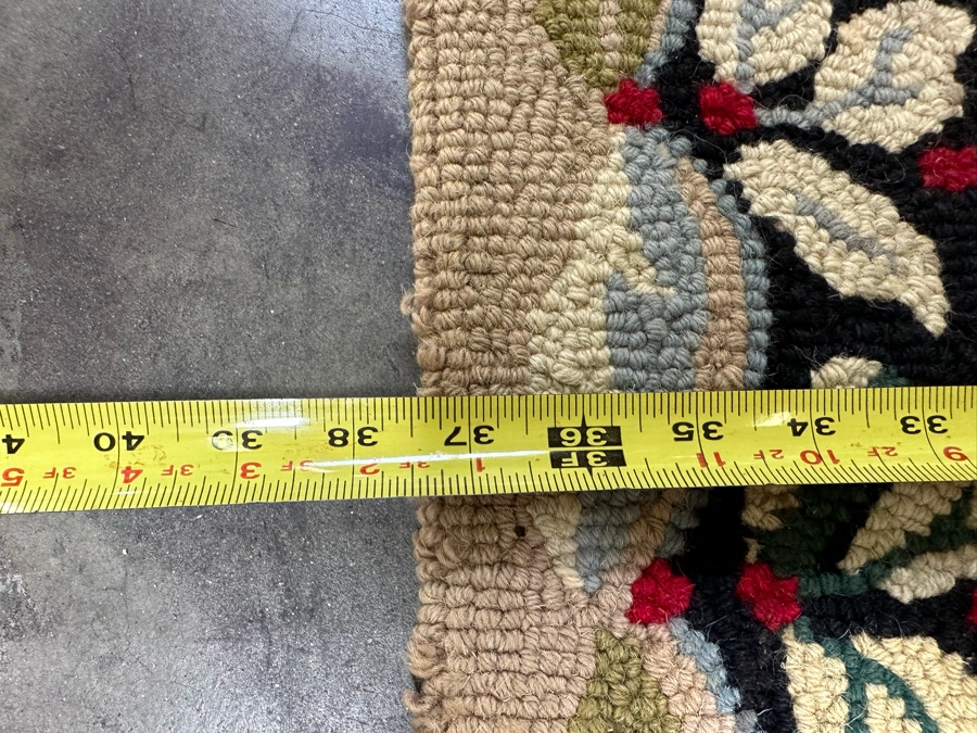 Vintage Hooked Area Rug 37.5 X 66 [Photo 11]