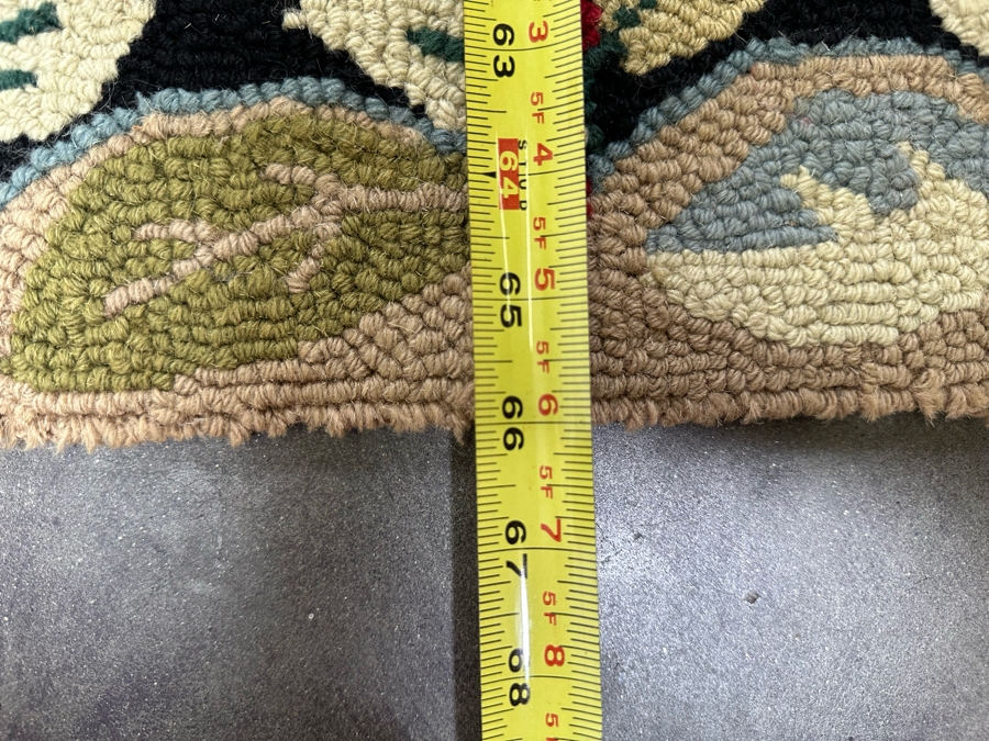 Vintage Hooked Area Rug 37.5 X 66 [Photo 13]