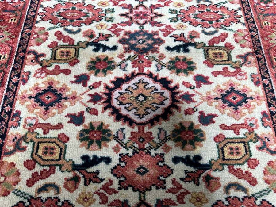 Vintage Hand Knotted Area Rug From India 37.5 X 61 [Photo 5]
