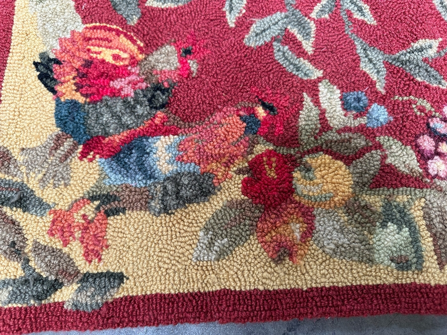 Vintage Hooked Area Rug 40.5 X 63 [Photo 4]