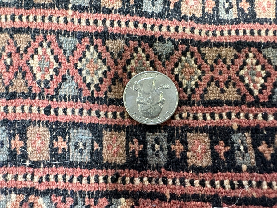 Vintage Hand Knotted Wool Area Runner Rug Made In Pakistan Hatchlu Geometric Design 31.5 X 140 [Photo 16]