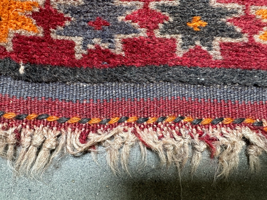 Vintage Hand Knotted Wool Kilim Runner Rug 36 X 150 [Photo 13]