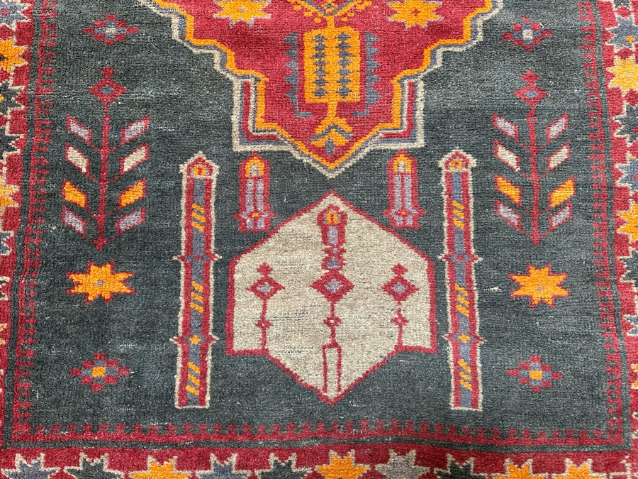 Vintage Hand Knotted Wool Kilim Runner Rug 36 X 150 [Photo 7]