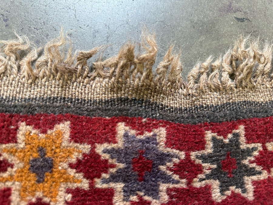 Vintage Hand Knotted Wool Kilim Runner Rug 36 X 150 [Photo 12]