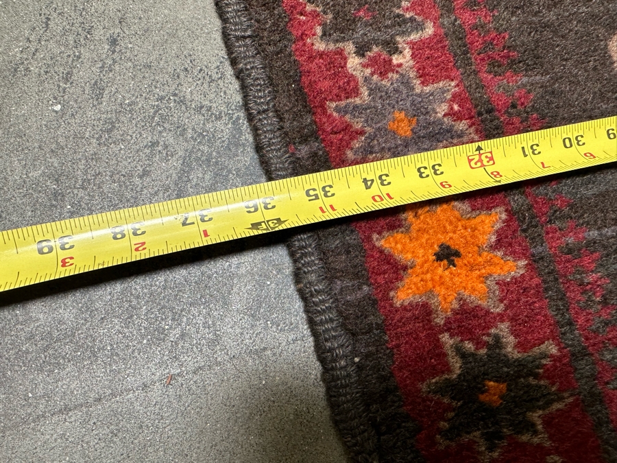 Vintage Hand Knotted Wool Kilim Runner Rug 36 X 150 [Photo 15]