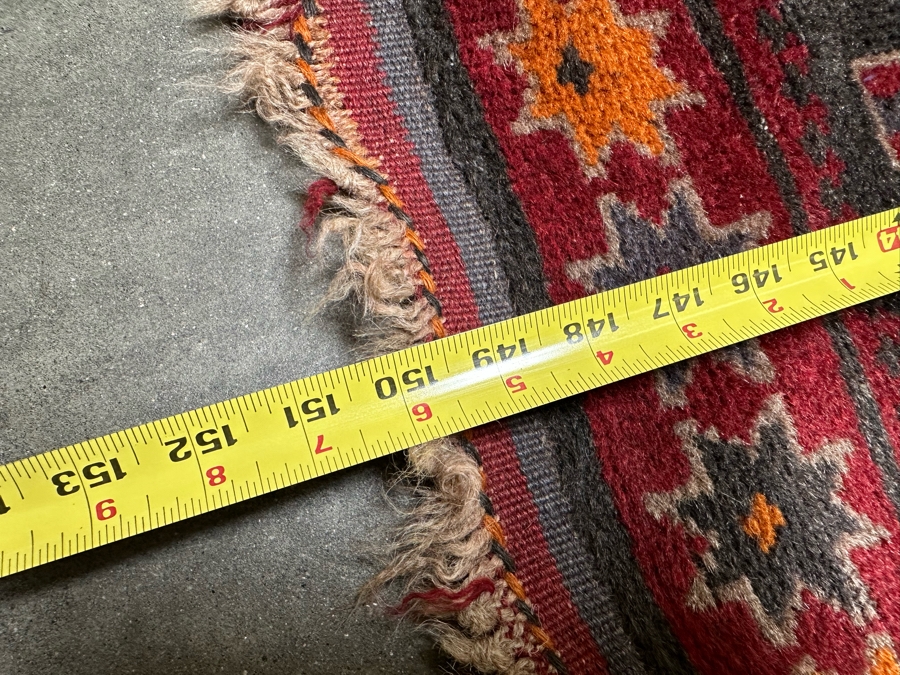 Vintage Hand Knotted Wool Kilim Runner Rug 36 X 150 [Photo 16]