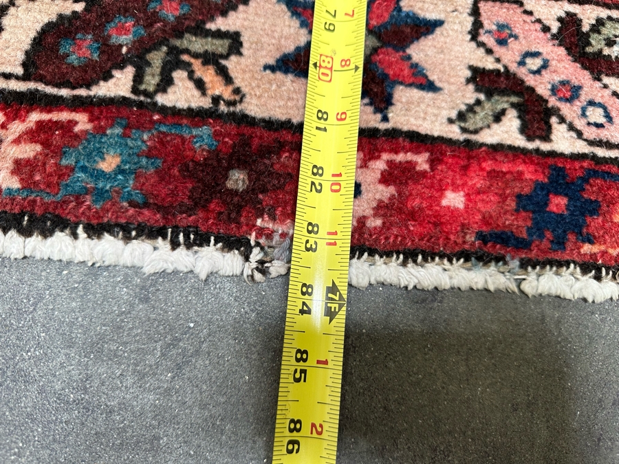 Vintage Hand Knotted Wool Persian Area Rug 42 X 84 [Photo 15]