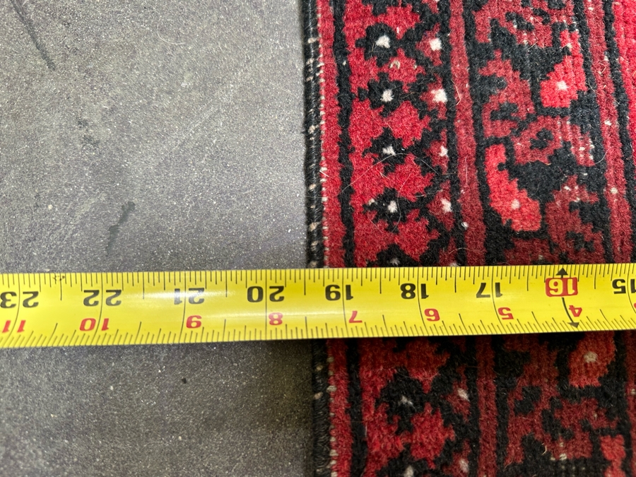 Vintage Hand Knotted Wool Persian Small Prayer Rug 19.5 X 38.5 [Photo 10]