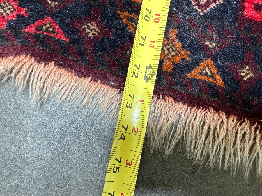 Hand Knotted Wool Persian Area Rug Geometric With Brilliantly Stunning Colors 44 X 74 [Photo 17]