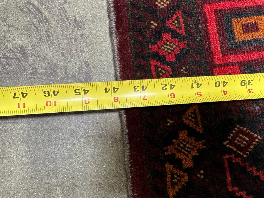 Hand Knotted Wool Persian Area Rug Geometric With Brilliantly Stunning Colors 44 X 74 [Photo 16]