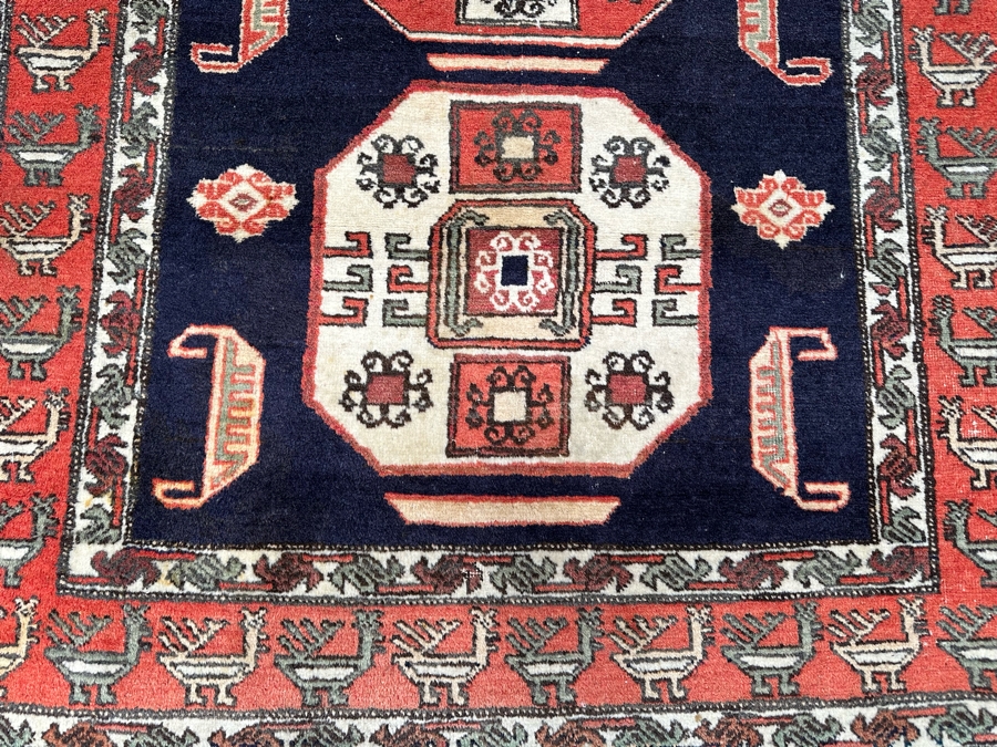 Iranian Hand Knotted Wool Geometric Area Rug From Ghodsian & Sons, Teheran Iran 54.5 X 82 [Photo 7]