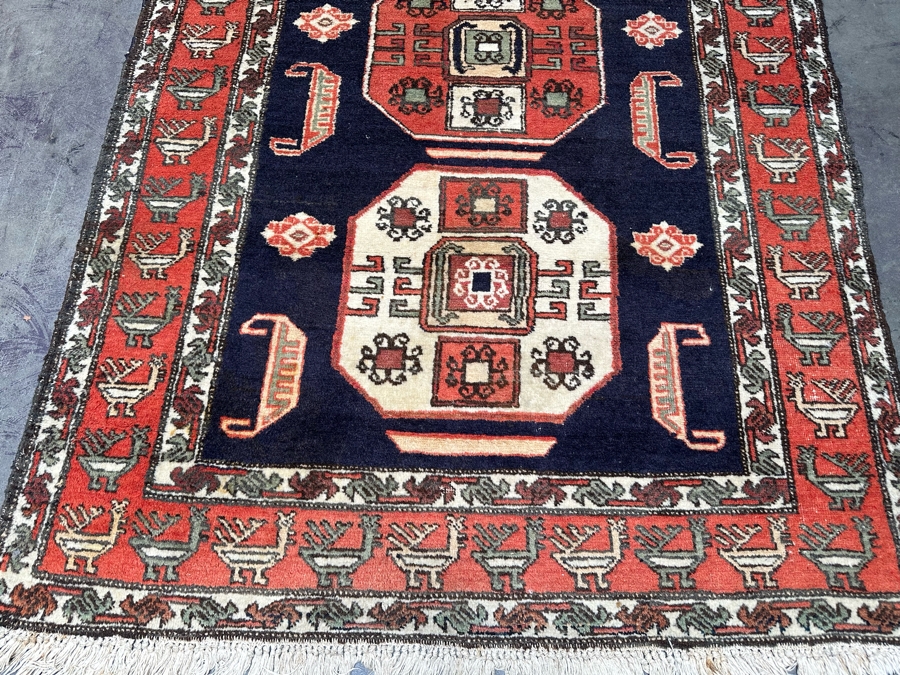 Iranian Hand Knotted Wool Geometric Area Rug From Ghodsian & Sons, Teheran Iran 54.5 X 82 [Photo 6]