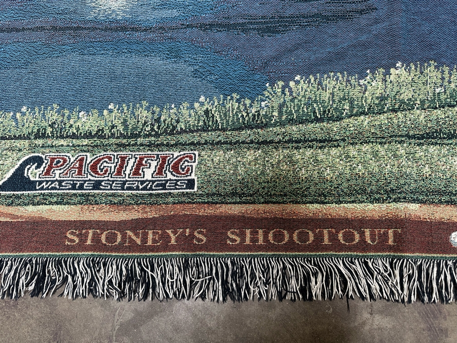 Golf Course Themed Woven Tapestry Throw Blanket 68 X 60 [FR] [Photo 4]