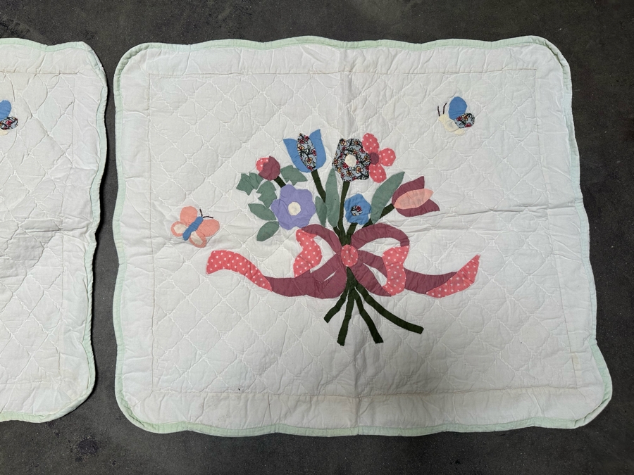 Vintage Quilt 65 X 87 With Pair Of Pillow Covers [FR] [Photo 12]