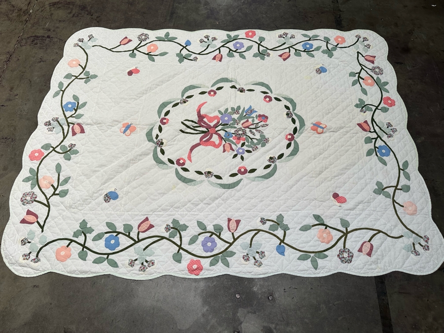 Vintage Quilt 65 X 87 With Pair Of Pillow Covers [FR] [Photo 3]