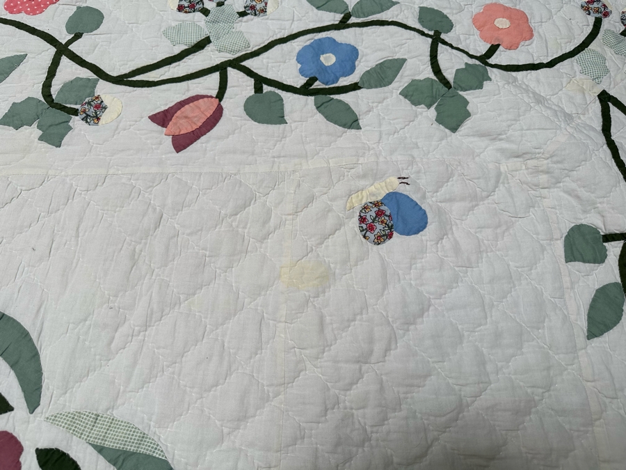 Vintage Quilt 65 X 87 With Pair Of Pillow Covers [FR] [Photo 7]