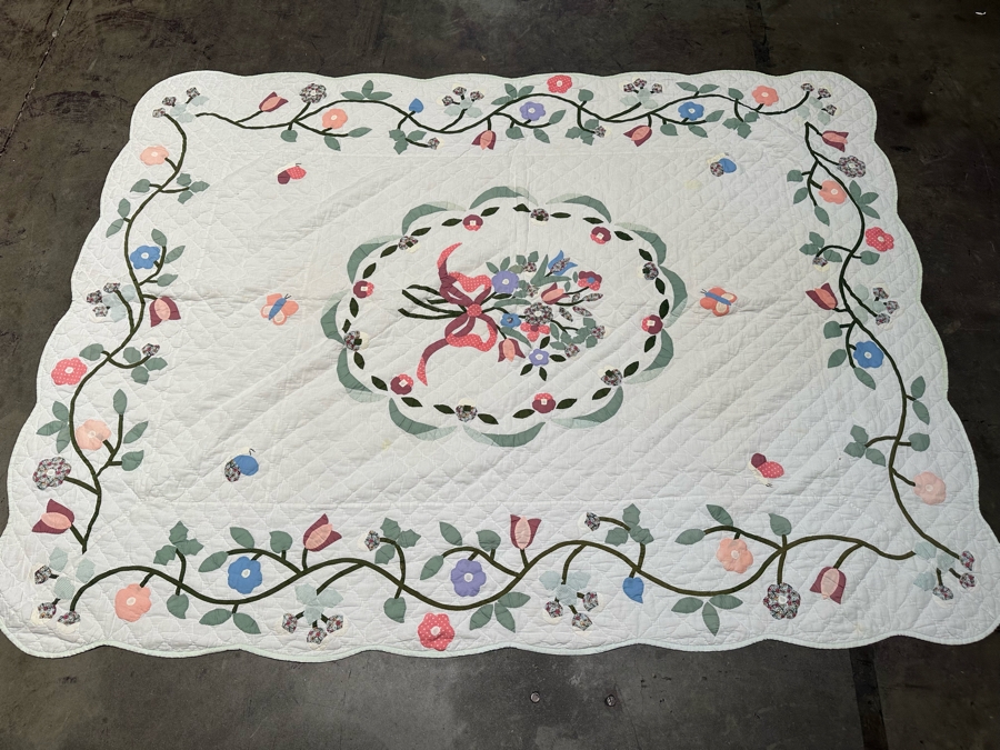 Vintage Quilt 65 X 87 With Pair Of Pillow Covers [FR] [Photo 4]