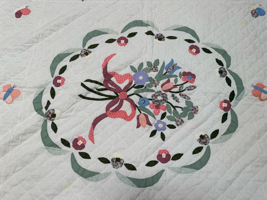 Vintage Quilt 65 X 87 With Pair Of Pillow Covers [FR] [Photo 5]