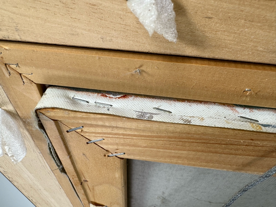 Original Oil Painting On Canvas By E. Collins 24 X 24 Framed 30.5 X 30.5 [FR] [Photo 13]